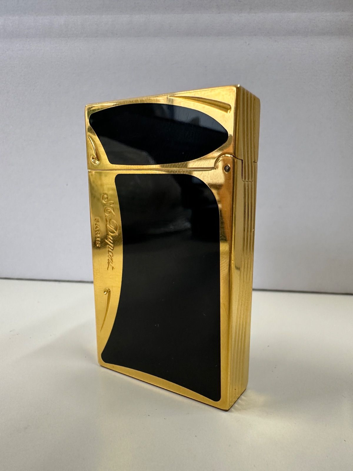 S.T. Dupont デュポン ライン2 アールヌーボー ガスライター ゴールド×ブラック