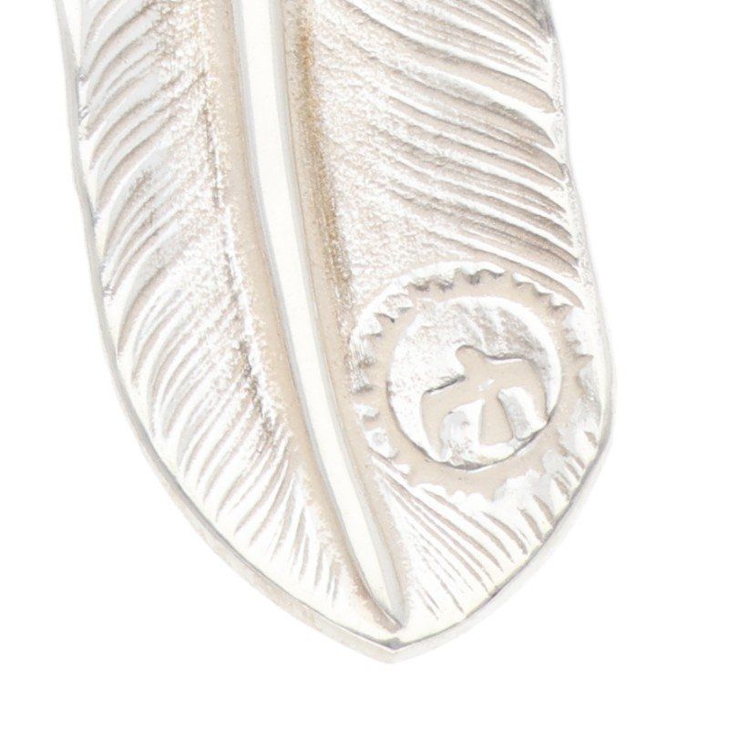  ゴローズ プレーン特大フェザー 右向き ネックレストップ メンズ 特大 ネックレス アクセサリー