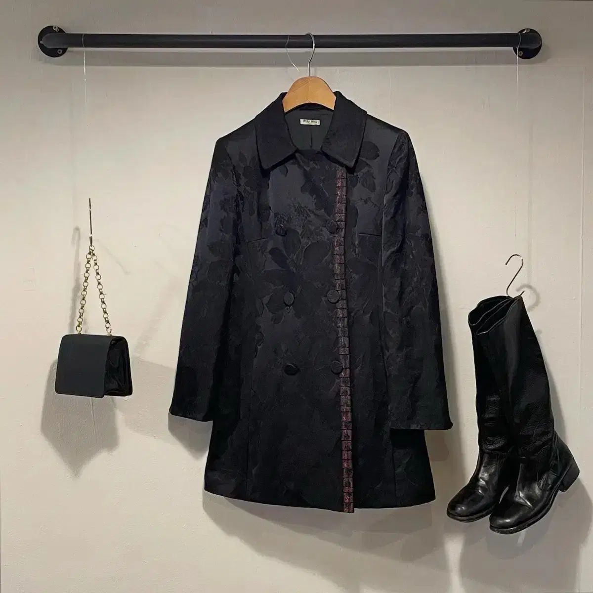 ミュウミュウ オーバーサイズ チノ ブルゾンジャケット 40 ミュウ