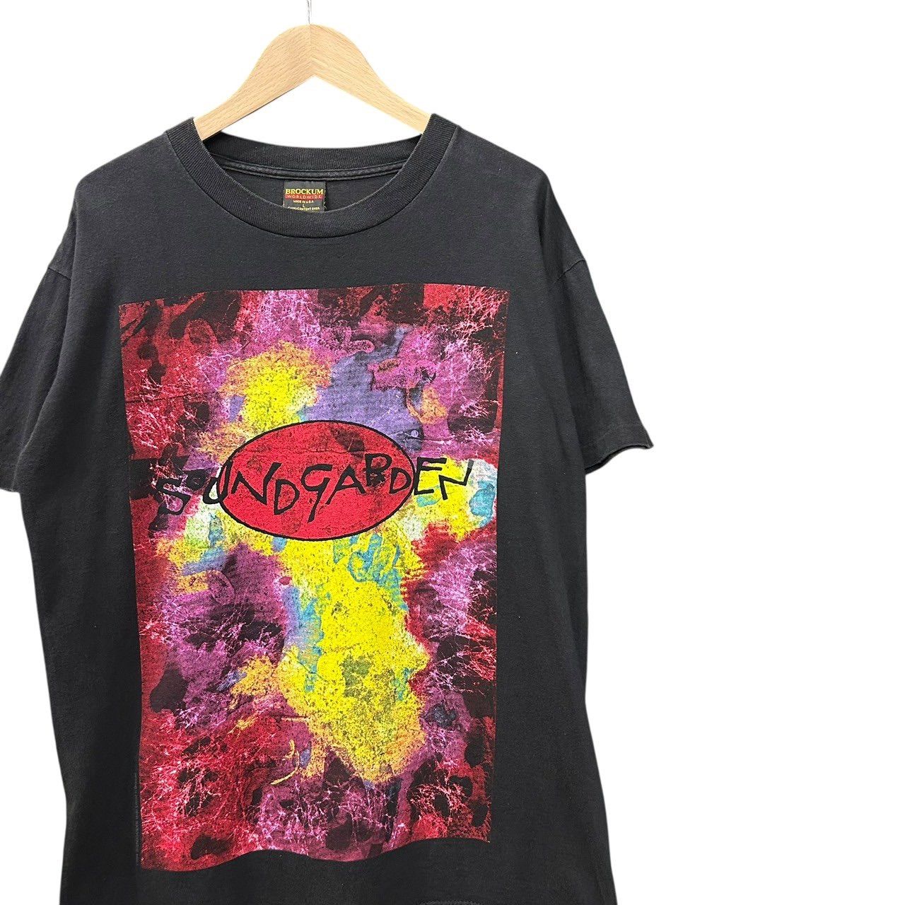 90s ビンテージ SOUND GARDEN 両面プリント バンド Tシャツ L ブラック