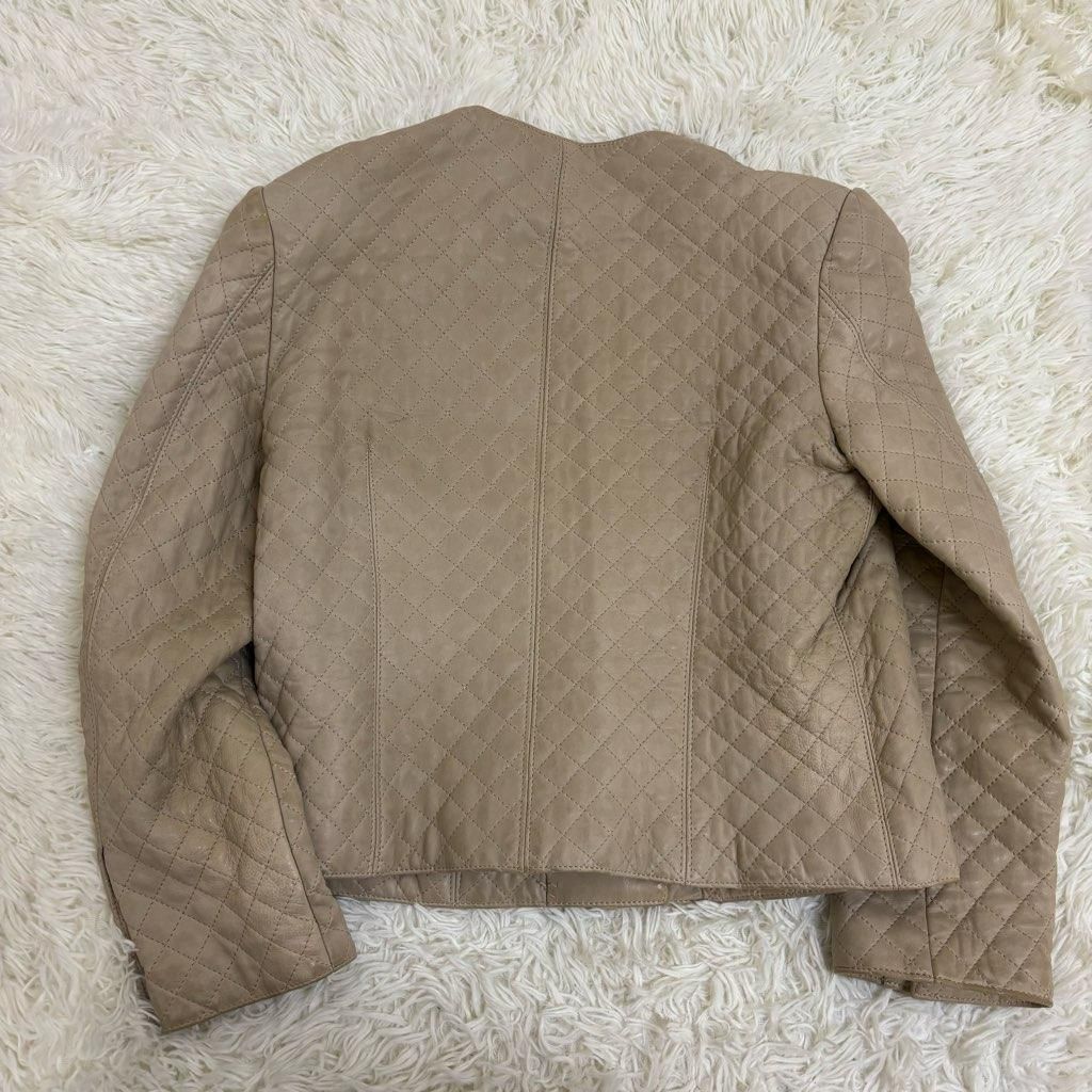 INGEBORG インゲボルグ レザージャケット 金ボタン キルティング