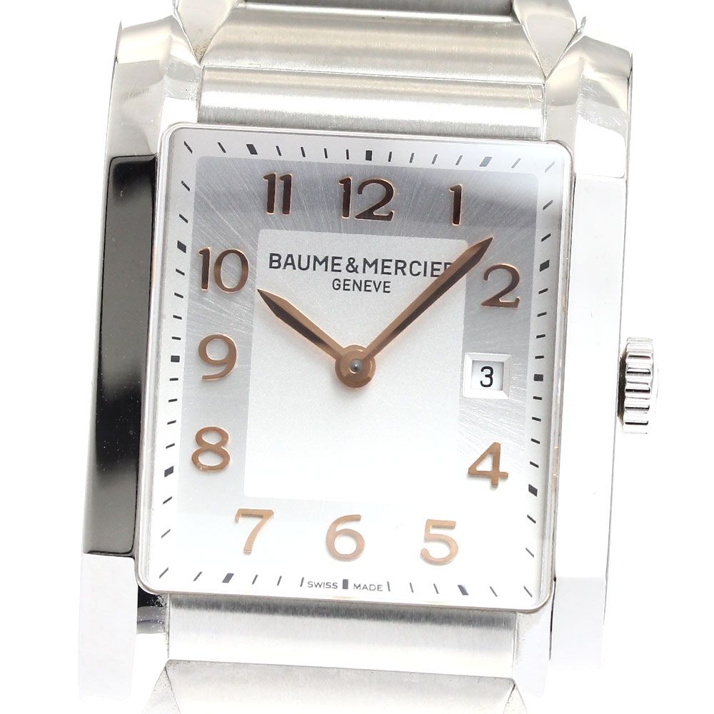 ボーム＆メルシェ Baume - Mercier MOA10020 ハンプトン デイト クォーツ メンズ保証書付き_910849