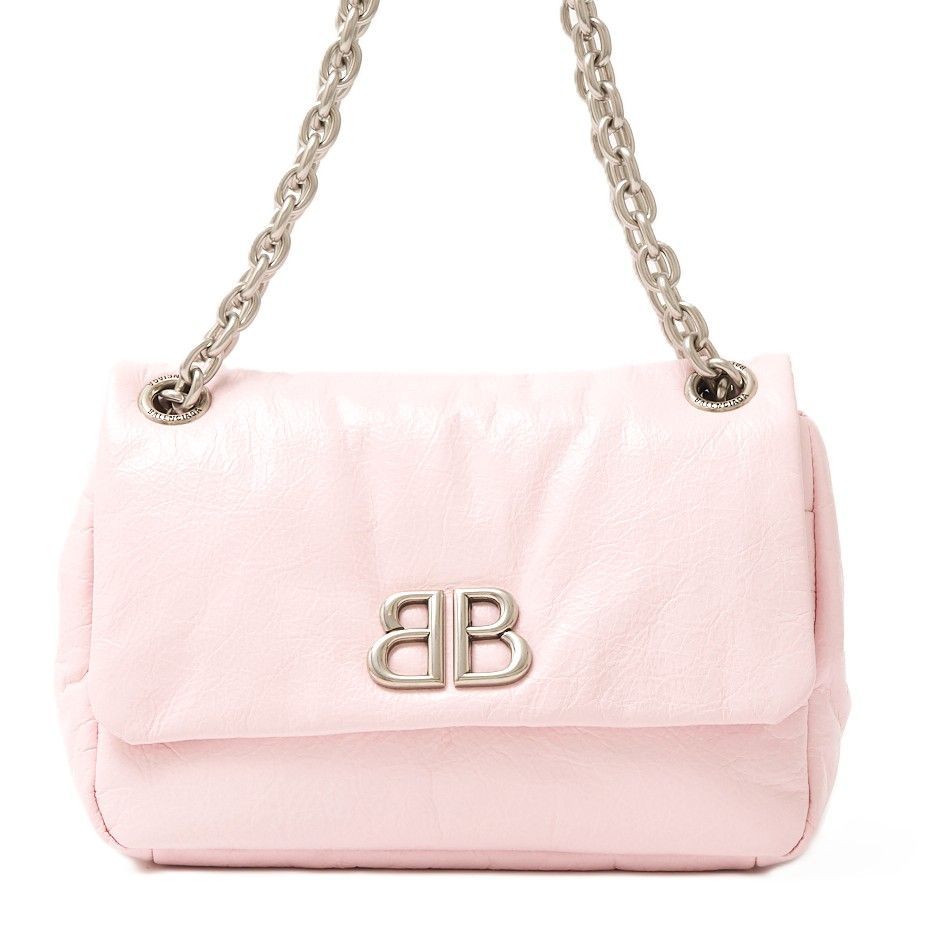 【Balenciaga】モナコ ミニ レディースバッグ（ペタルピンク） Balenciaga】モナコ ミニ レディースバッグ（ペタルピンク