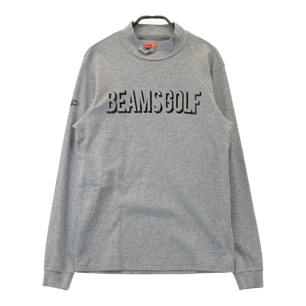 サイズ：M BEAMS GOLF ビームスゴルフ 2023年モデル 裏起毛 ハイネック 長袖Tシャツ  グレー系 [240101489837] ゴルフウェア メンズ ストスト サイズ：M BEAMS GOLF ビームスゴルフ 2023年モデル ハイネック