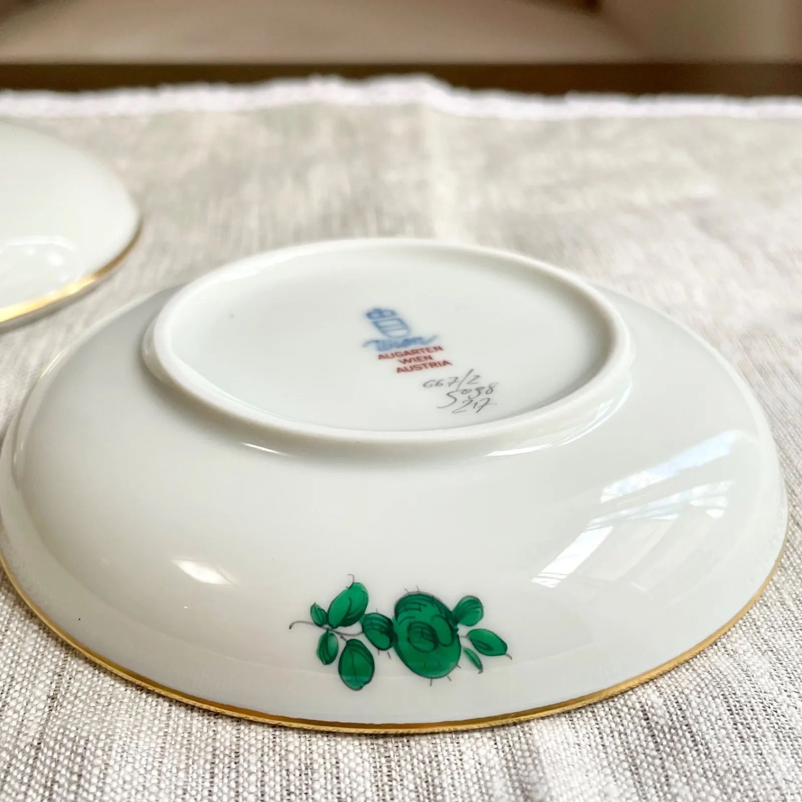 未使用 美品アウガルテン マリアテレジア ボンボニエール/磁器工房