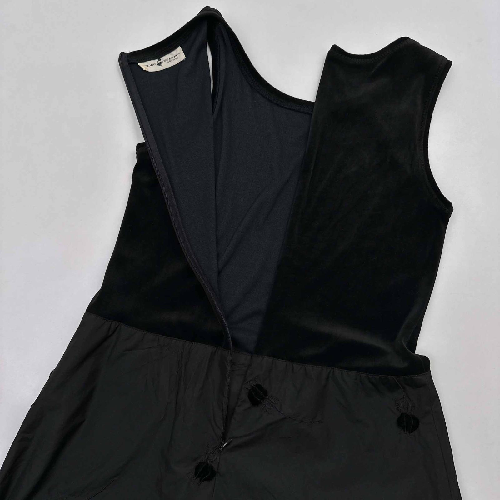 エイココンドウ 黒 ベスト 変形 バルーン ワンピース ウール アルパカ ジレ エイココンドウ 黒 ベスト 変形 バルーン ワンピース ウール