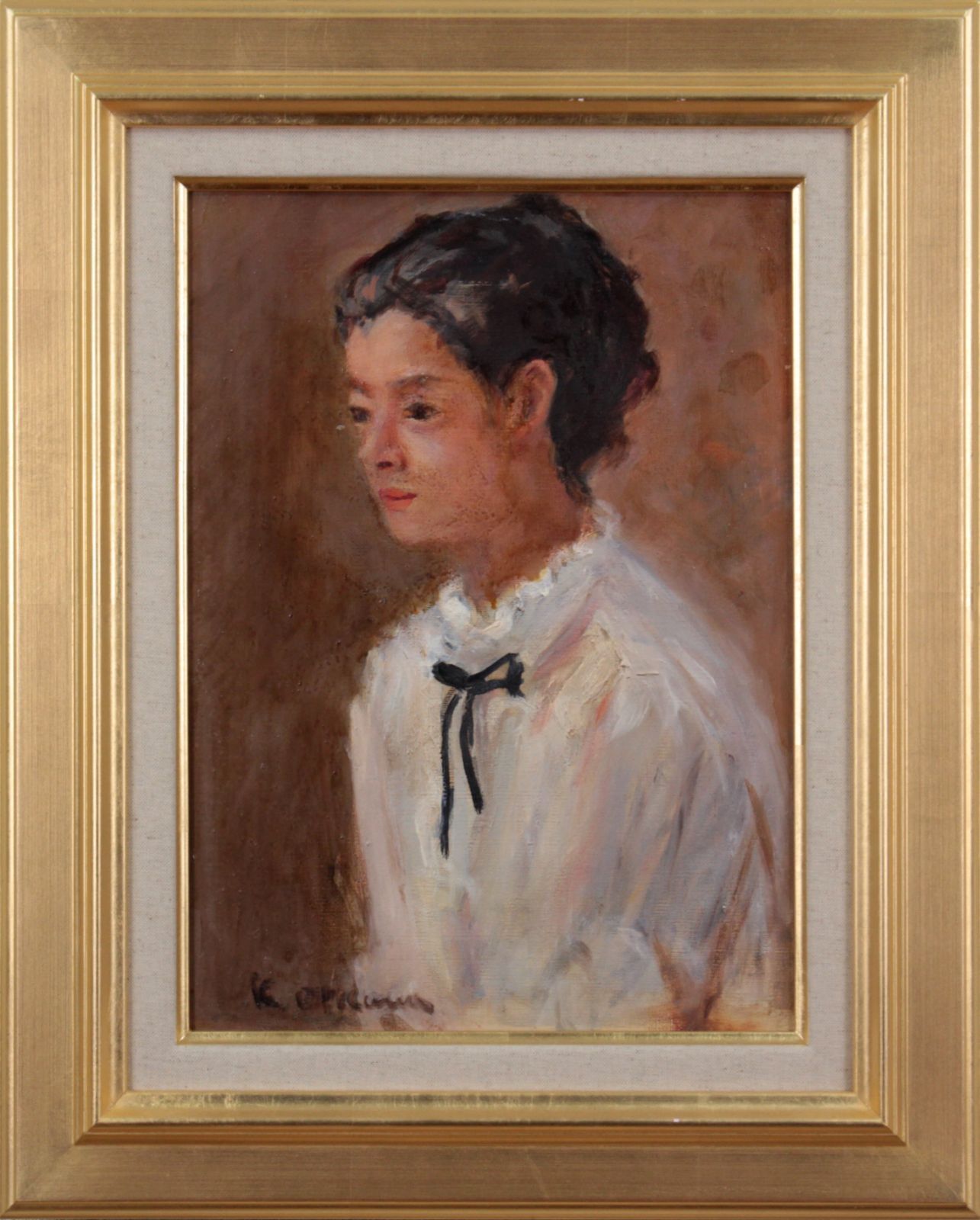 作家不明『女性像』油彩画 絵画 作家不明『女性像』油彩画 絵画 - メルカリ