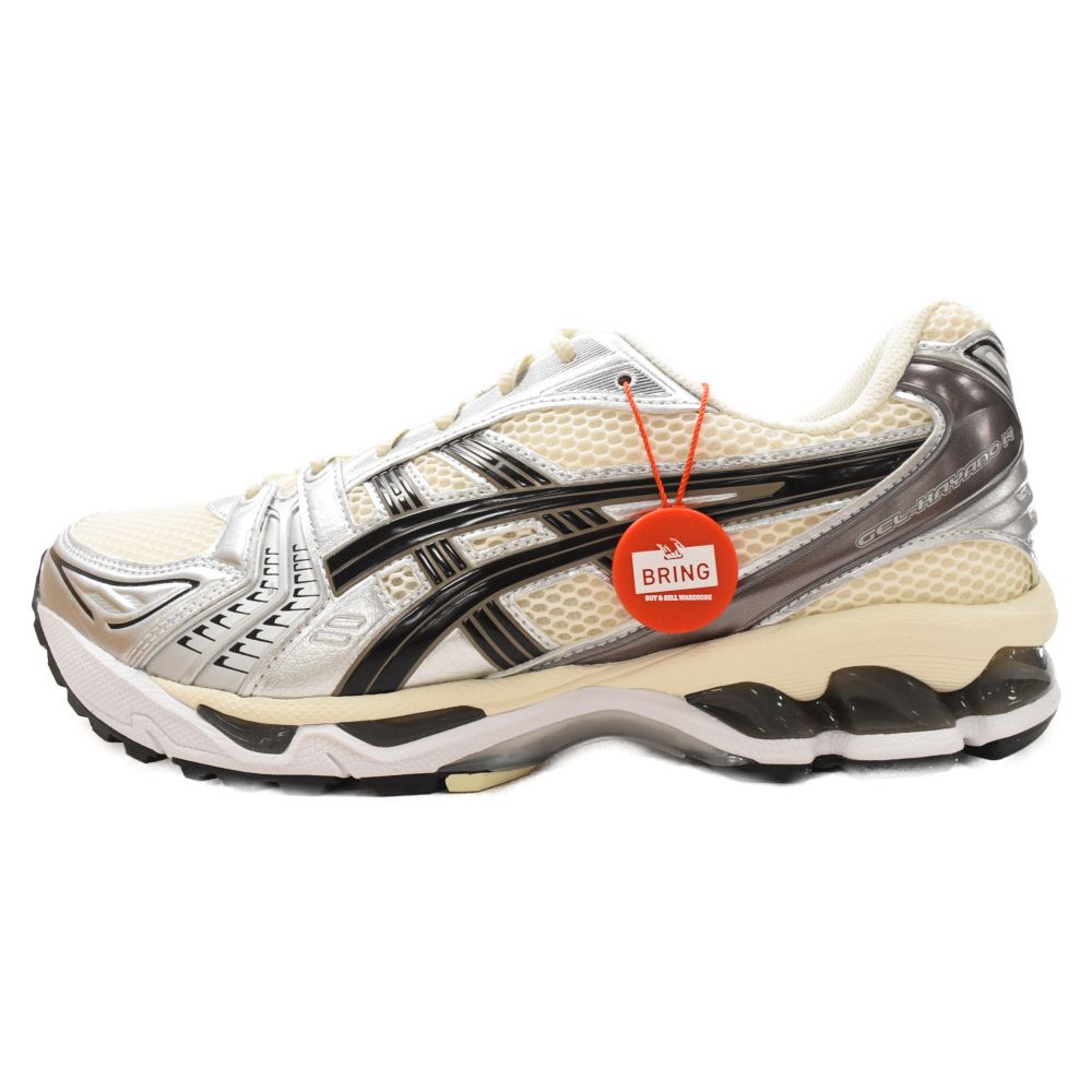 ASICS (アシックス) GEL-KAYANO14 1201A019-108ゲルカヤノ メッシュ ローカットスニーカー シューズ ホワイト/シルバー US11/28.5cm