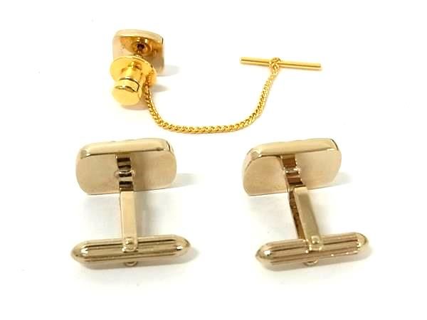 □美品□ Burberrys バーバリーズ タイチェーン カフスボタン