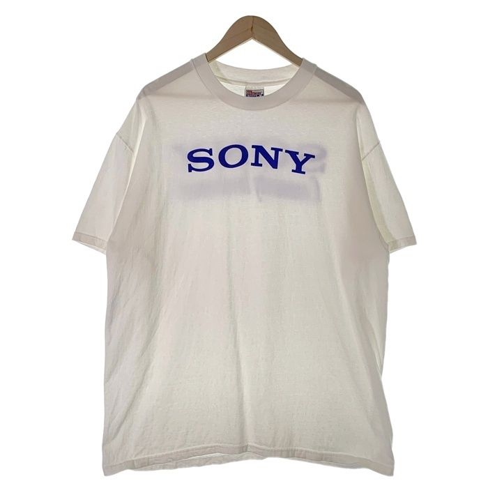 00 s SONY ソニー Community Involvement プリントTシャツ ホワイト Hanes メキシコ製 Size XL