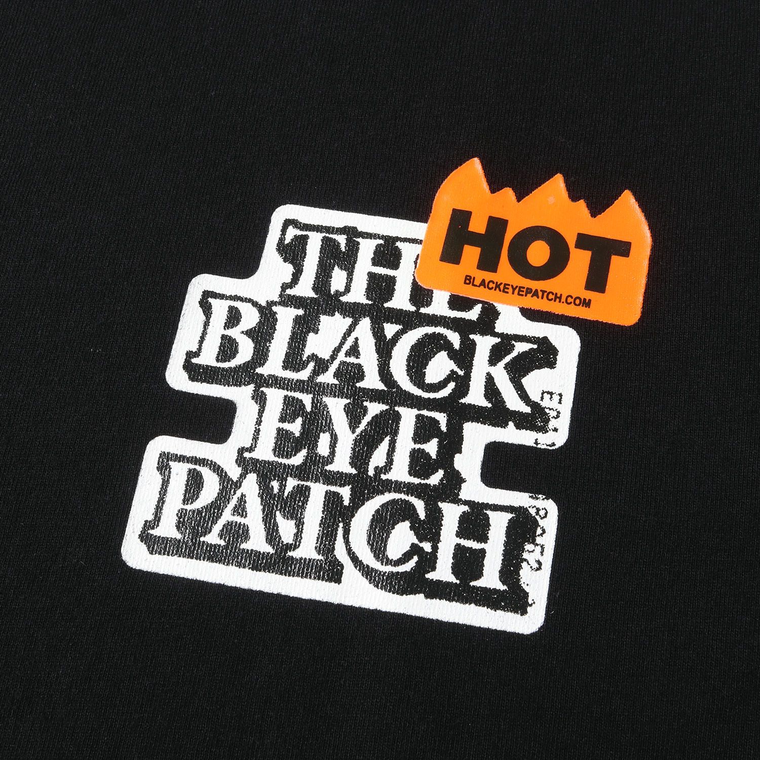 BlackEyePatch ブラックアイパッチ Tシャツ サイズ:L HOTラベルロゴ クルーネック Tシャツ HOT LABEL TEE ブラック  黒 トップス カットソー 半袖【メンズ】 - メルカリ