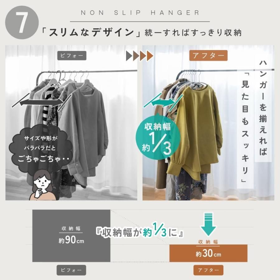 跡が付かないハンガー