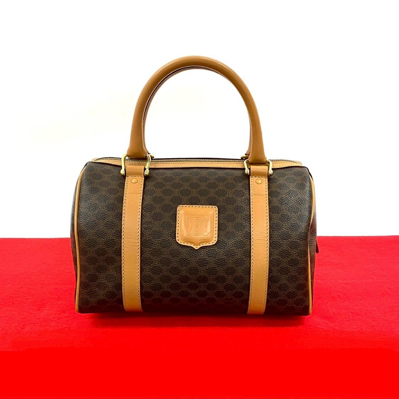 極 美品 CELINE セリーヌ ヴィンテージ マカダム ブラゾン