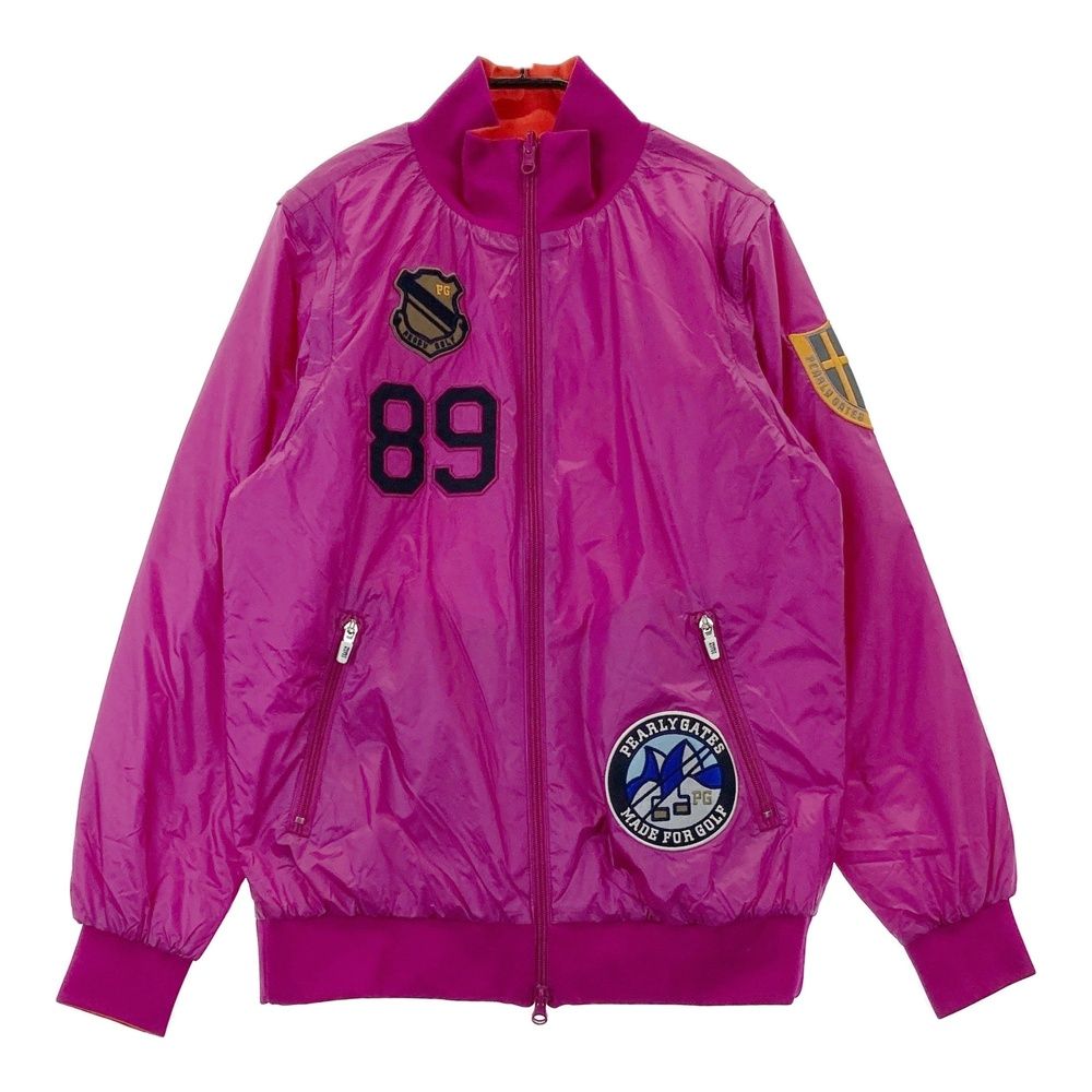 サイズ 1 PEARLY GATES パーリーゲイツ 2WAY リバーシブル 中綿ジップジャケット パープル系 240101513106 ゴルフウェア レディース ストスト