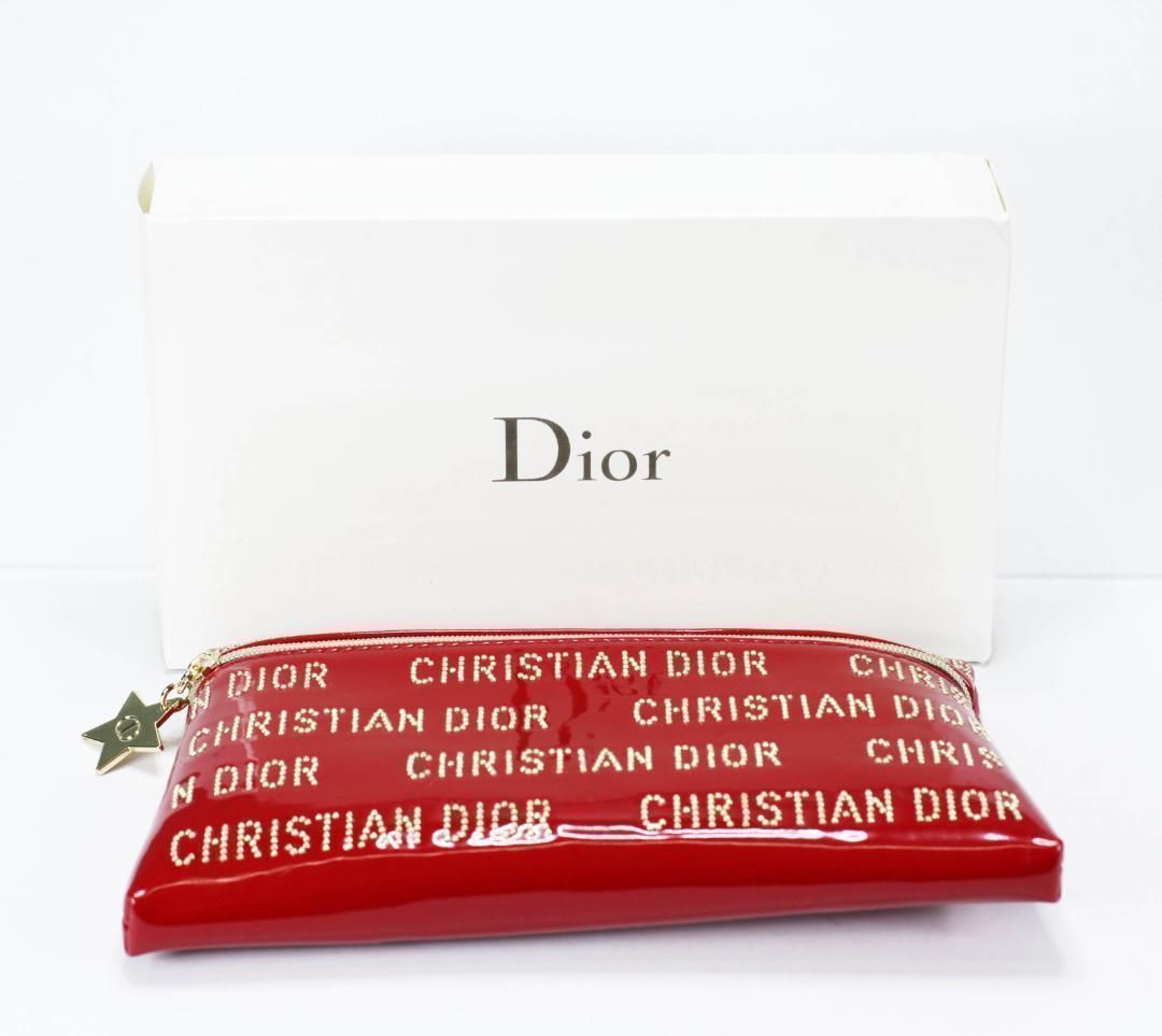 dorp10 新品未使用本物 Dior ディオール　ノベルティエナメルポーチ