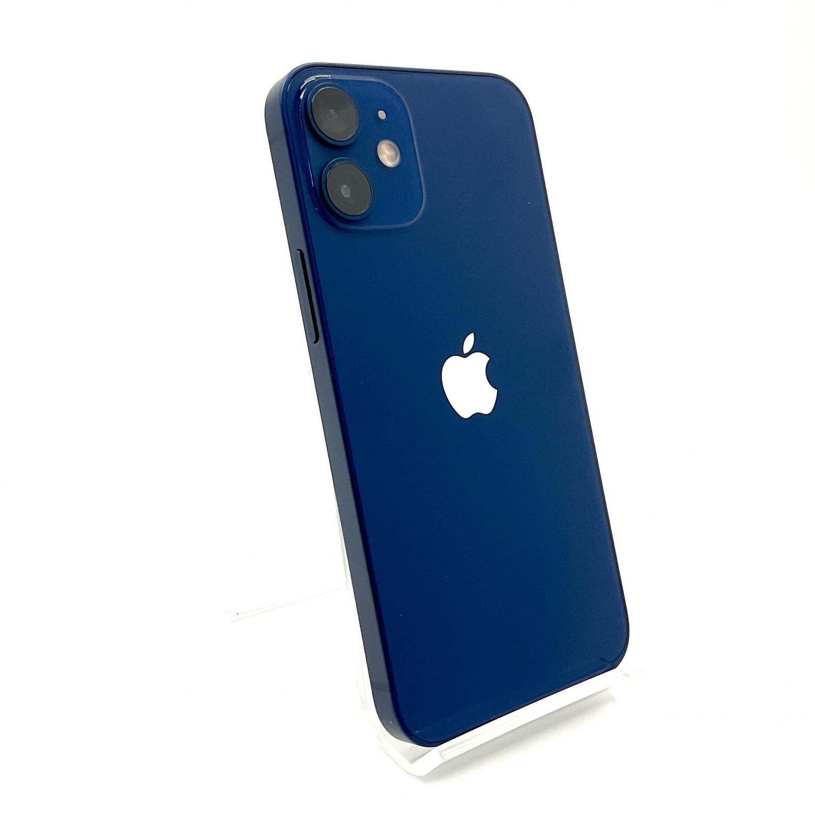 【全額返金保証】【最速発送】Apple iPhone 12 mini 128GB ブルー docomo 白ロム 95% 動作確認済