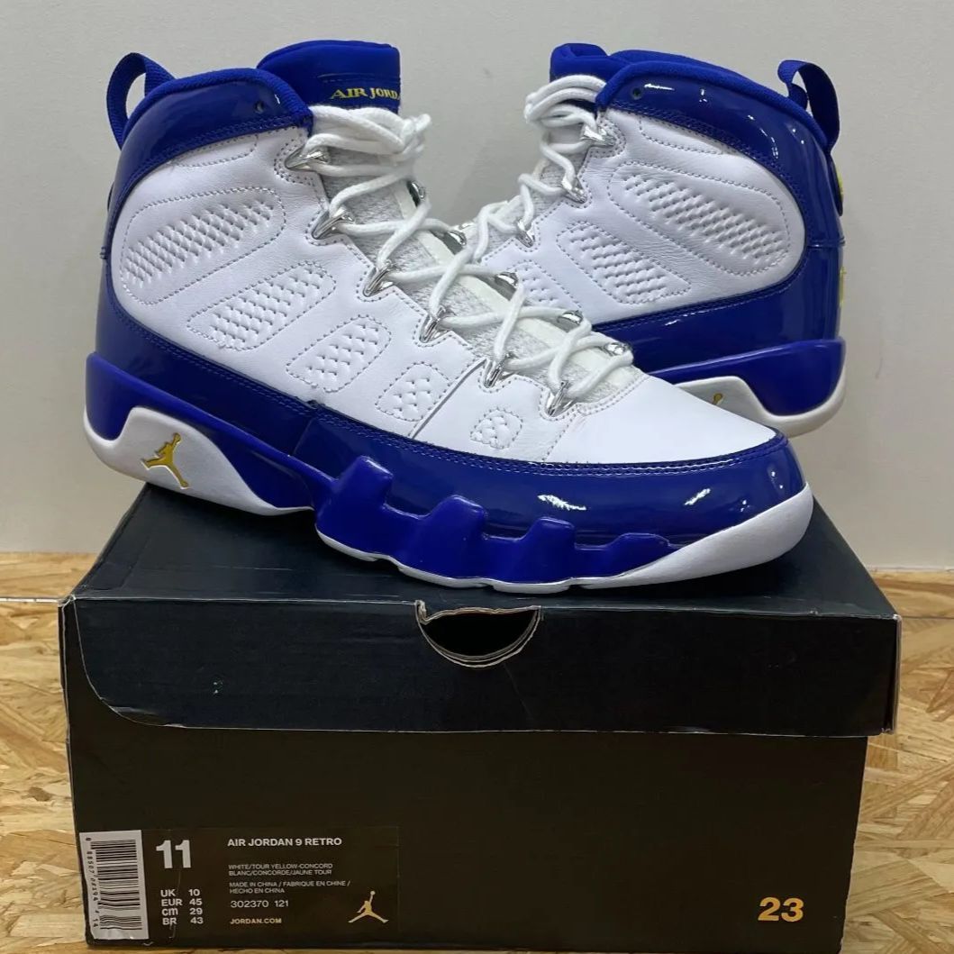 NIKE AIR JORDAN 9 RETRO KOBE ナイキ エア ジョーダン 9 レトロ コービー 青 白 黄 29cm 302370 121