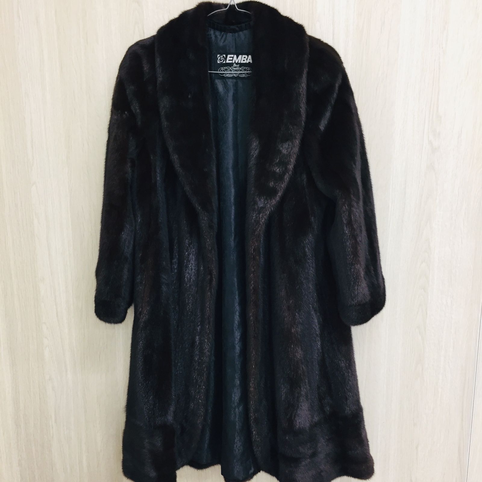 S 毛皮 EMBA エンバ 毛皮 ロングコート ファーコート 11号 アウター レディース