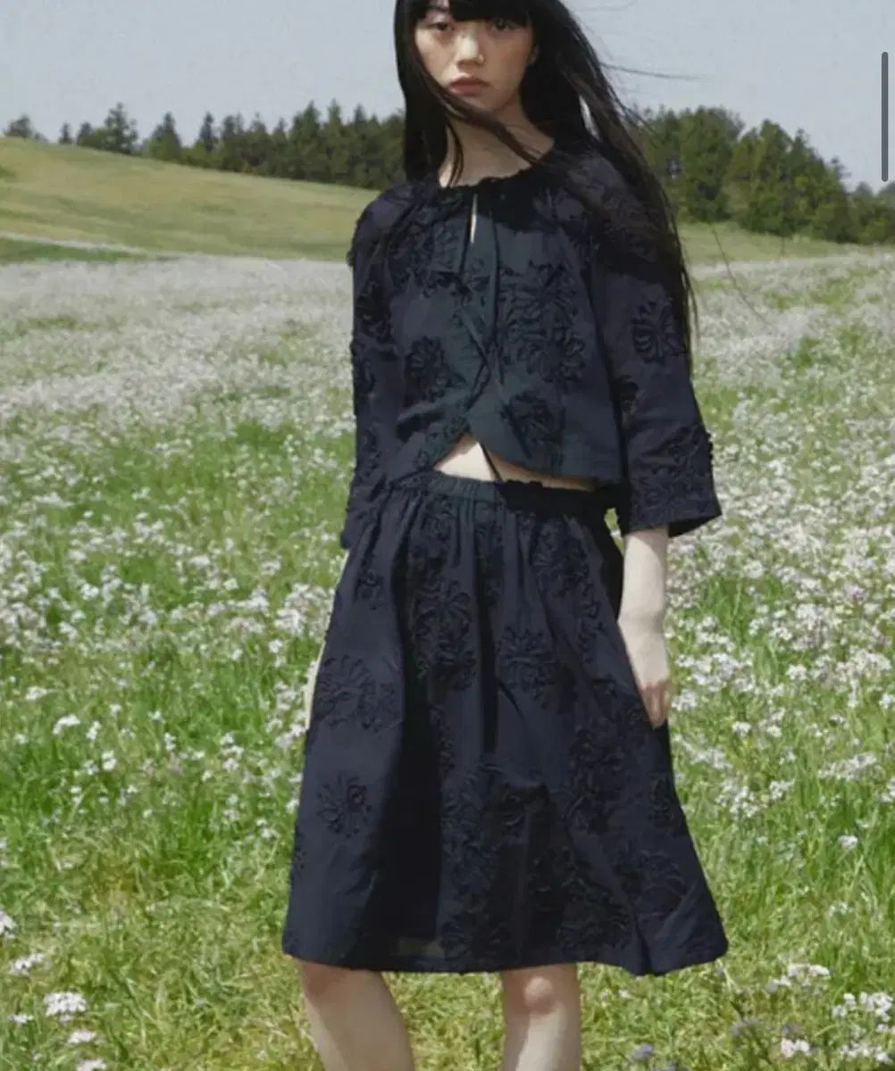 バーミュラ burmula フラワー リボン ボレロ セットアップ