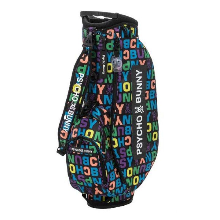PSYCHO BUNNY カラフルキャディバッグ Psycho Bunny キャディバッグ 新品/未使用