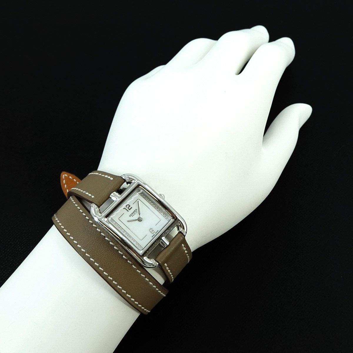 エルメス HERMES ケープコッド CC1 331 レディース 腕時計 ダイヤ
