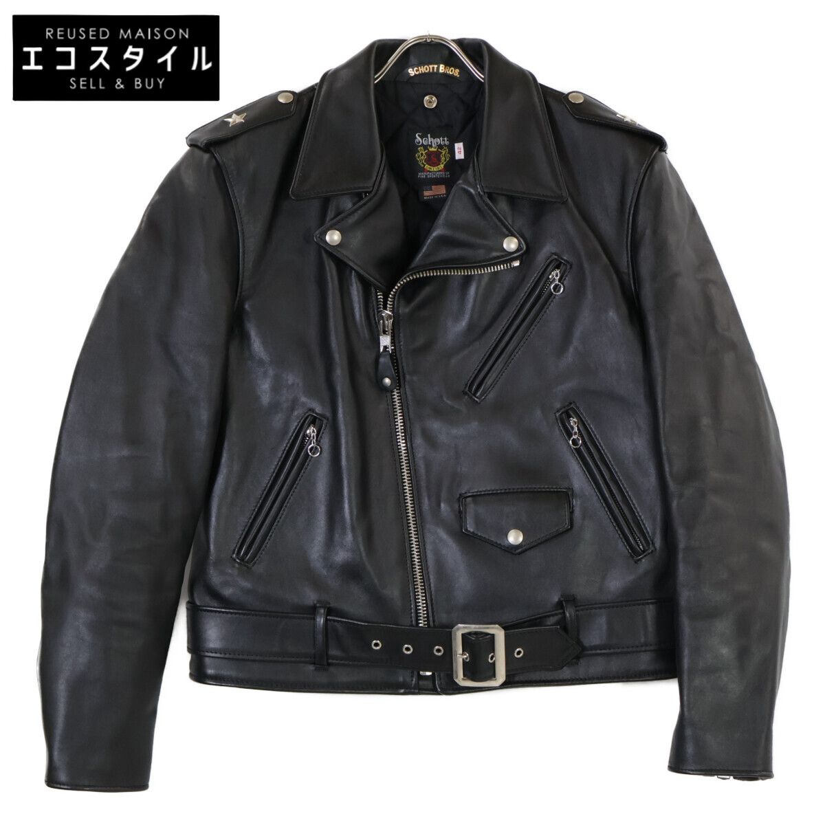 SCHOTT ショット 613US 7823950083 ﾜﾝｽﾀｰ ﾗｲﾀﾞｰｽｼﾞｬｹｯﾄ 42