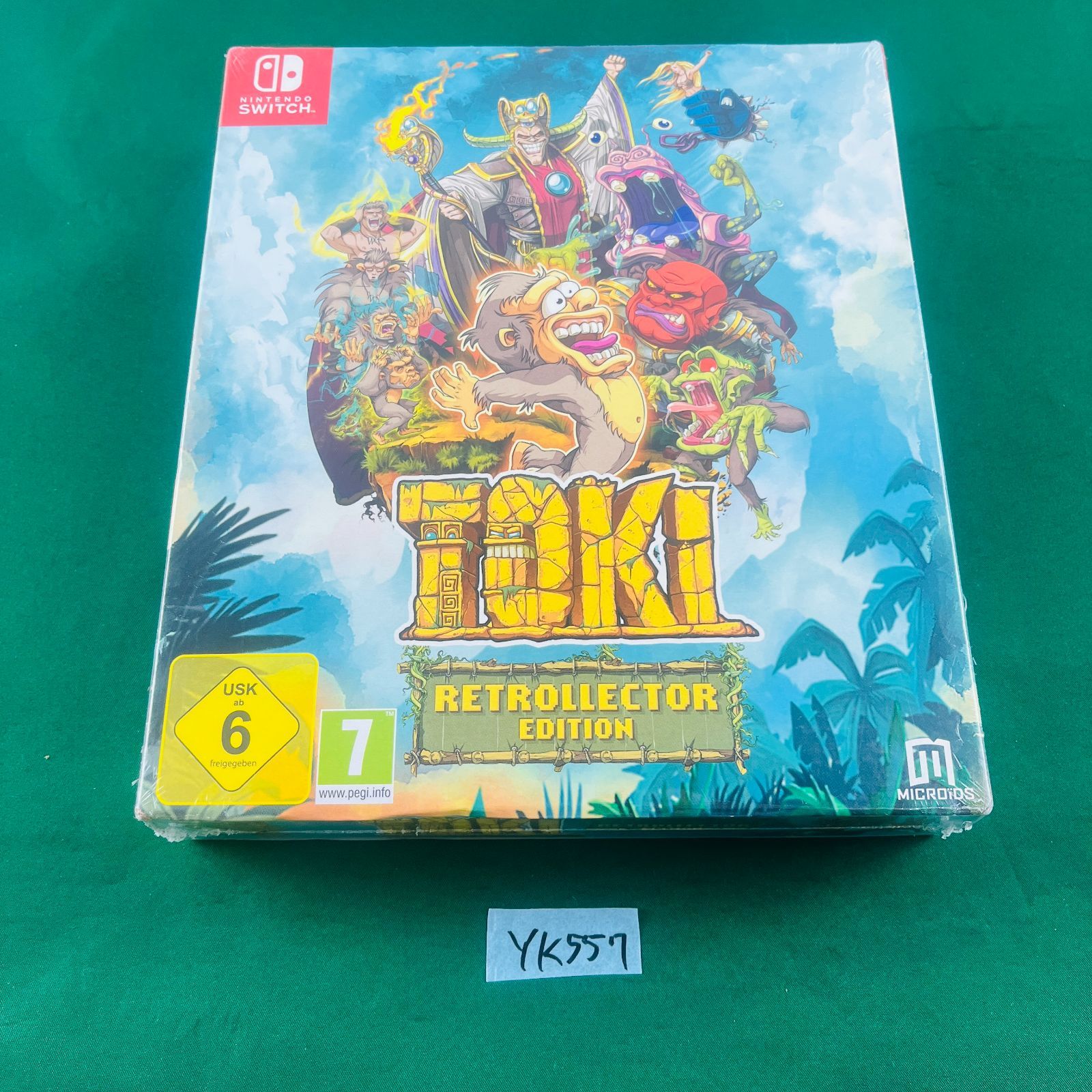 YK557 ♥ ニンテンドースイッチ Nintendo SWITCH ソフト TOKI RETROLLECTOR EDITION Toki JUJU伝説 欧州 版 Pesi EU版