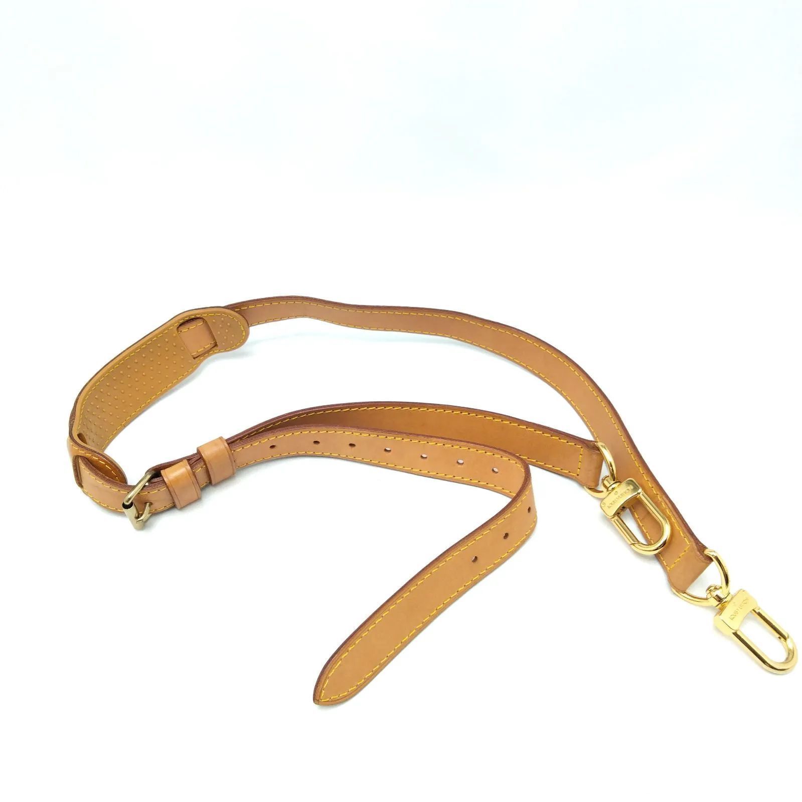 極美品LOUIS VUITTONショルダーストラップ ゴールド金具 ロゴ
