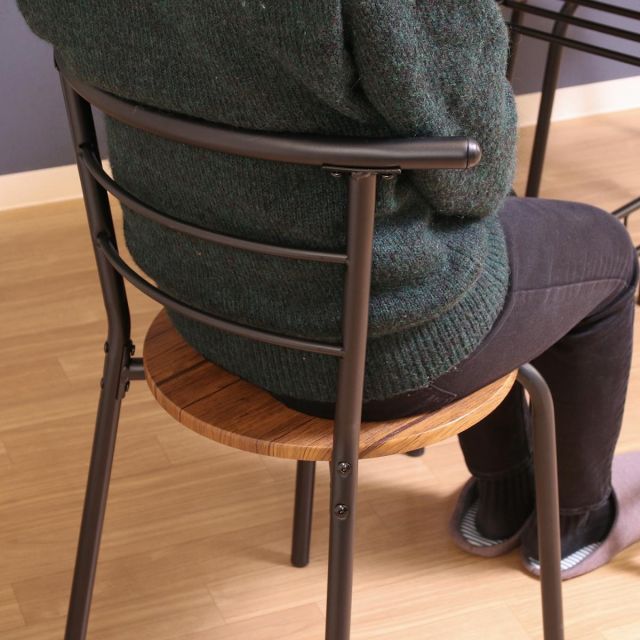 ダイニング３点セット ブラウン