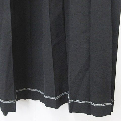 ローブドシャンブル robe de chambre コムデギャルソン COMME des GARCONS スカート プリーツスカート ロング ウール 黒  ブラック M - メルカリ