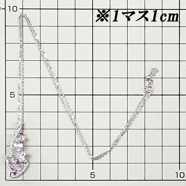 モルガナイト ネックレス ダイヤモンド カラーストーン K18ホワイト  