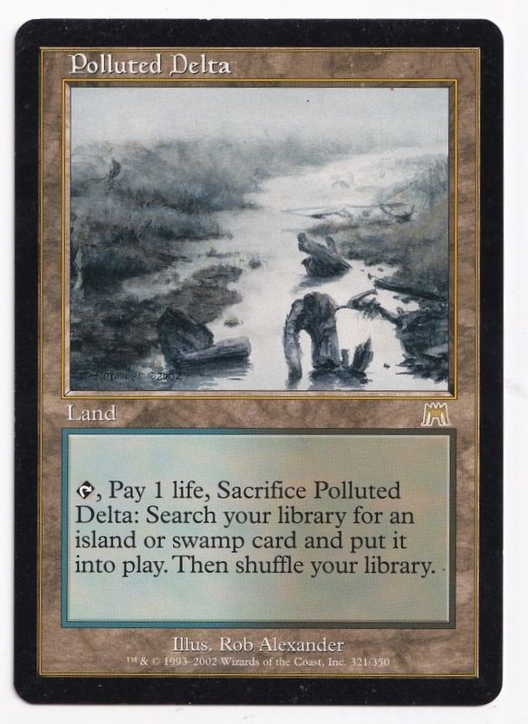 MTG Polluted Delta 汚染された三角州　 旧枠　オンスロート EX]汚染された三角州/Polluted Delta《日本語》【ONS】