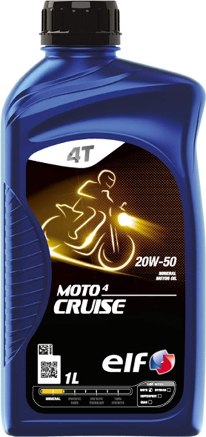 新品 elf(エルフ) バイク用 4st エンジンオイル MOTO 4 CRUISE (モト 4 クルーズ) 20W-50 鉱物油 1L 213952