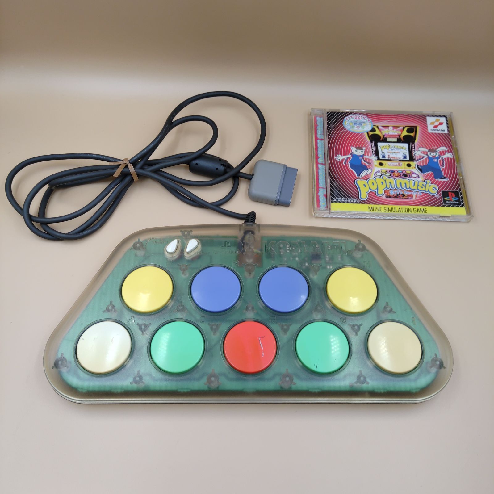 ポップンミュージック 専用コントローラ プレミアムモデル 静音化済 KONAMI ポップンミュージック 専用コントローラー ポップン