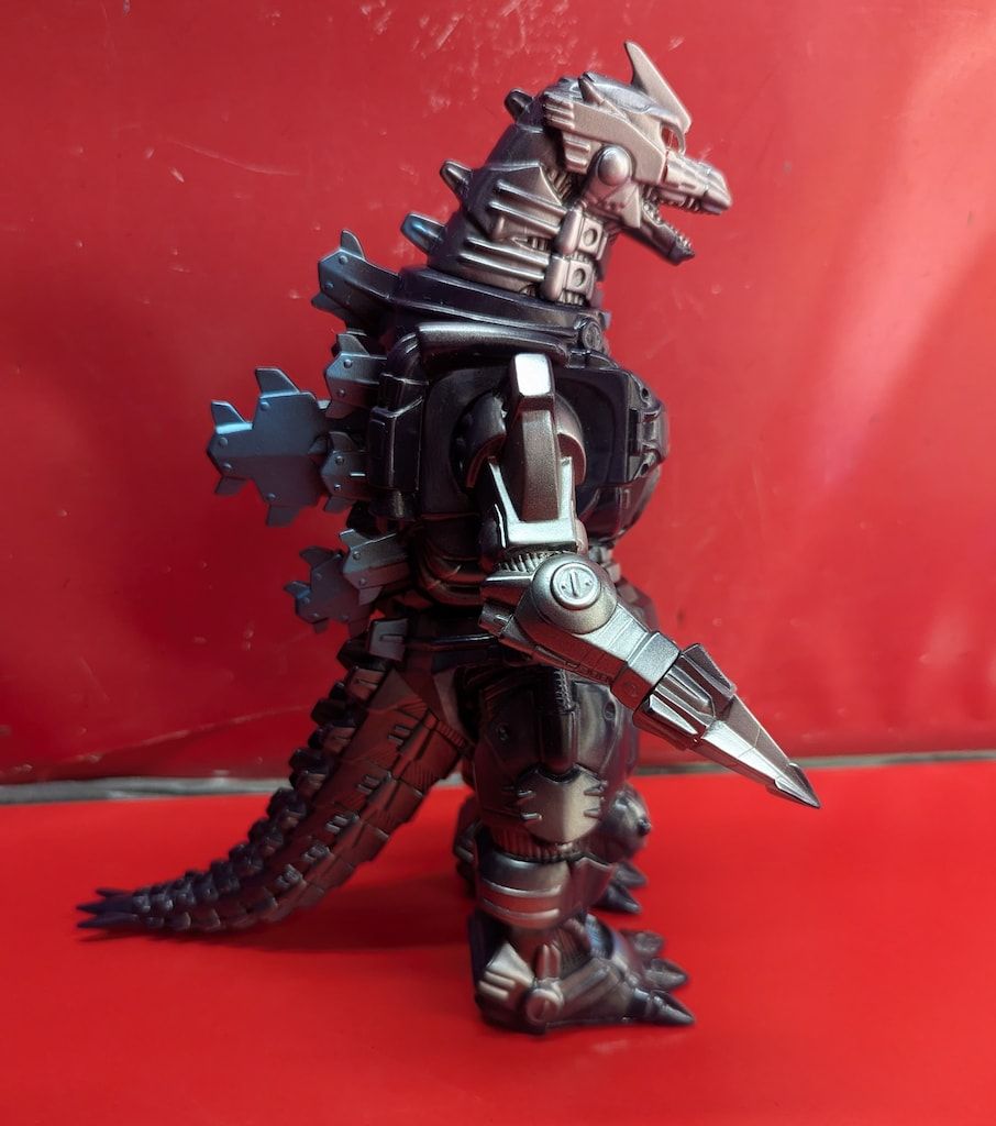 高機動型 濃紫成型|銀ブルメタ塗装赤目