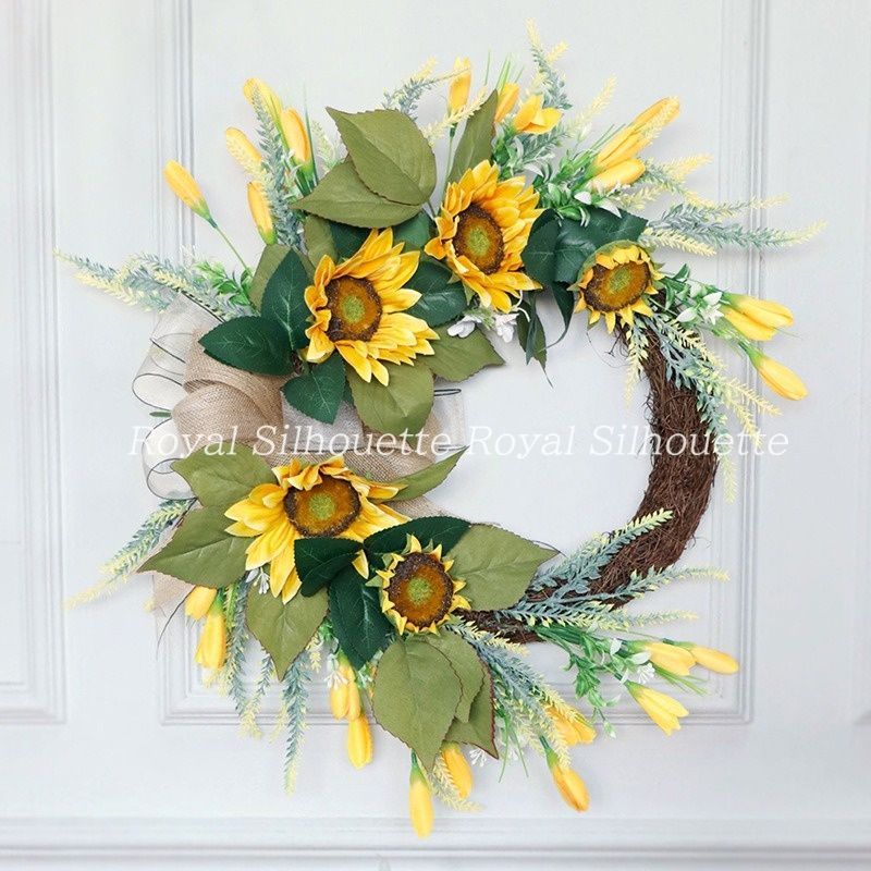 リース フラワー 花 インテリア 向日葵 ヒマワリ ウェディング ガーデン挙式 吊り下げ 花 フラワー 壁掛け ウェディング 前撮り 花嫁 造花 結婚式 前撮り お洒落 二次会 披露宴 海外挙式 ウェディング 豪華 ハロウィン ガーリー 可愛い 装飾品