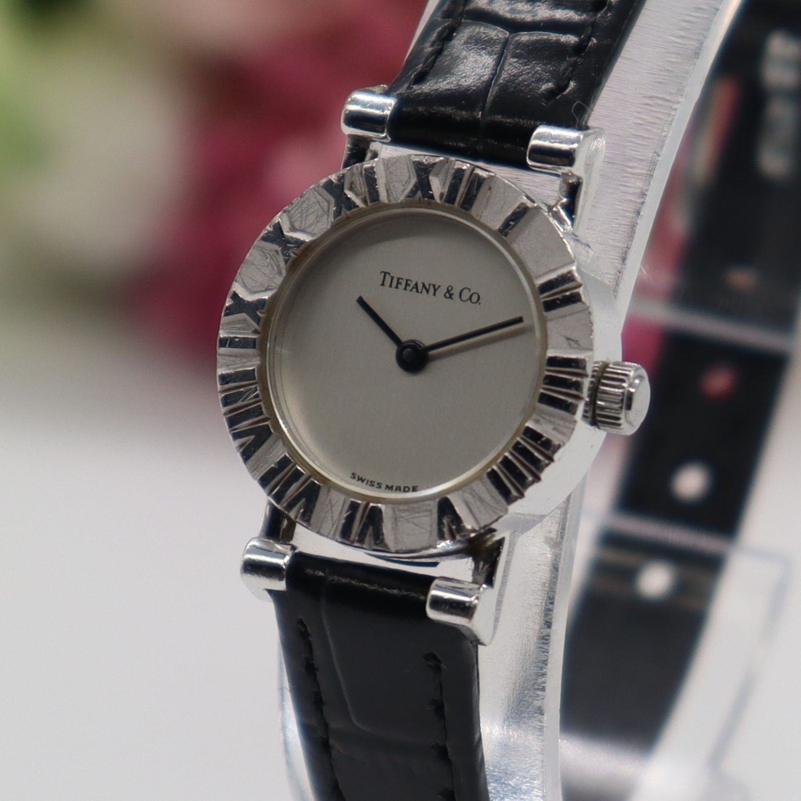 ティファニー TIFFANY＆Co. アトラスミニ S0640 クォーツ 銀無垢 SV925 