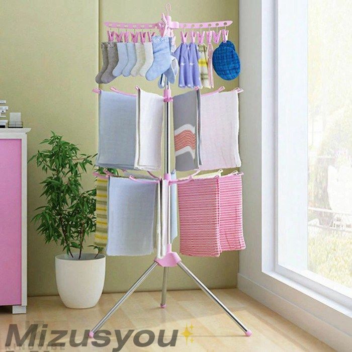 物干しスタンド タオル干し 3段 室内物干し ベビー服 物干し 物干しスタンド タオル干し 3段 室内物干し ベビー服 物干し