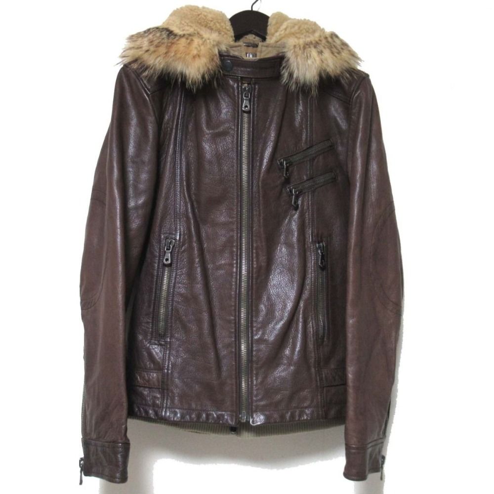 DOLCE&GABBANA アナグマファー レザージャケット