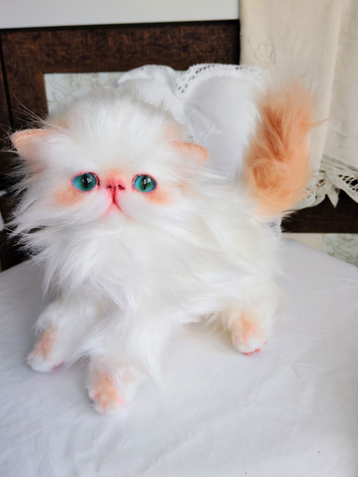 エキゾチックロングヘア♡可愛い子猫ちゃん♡大きめサイズ♡アートドール♡ぬいぐるみ エキゾチックロングヘア♡子猫ちゃん♡アートドール♡ぬいぐるみ♡ 6