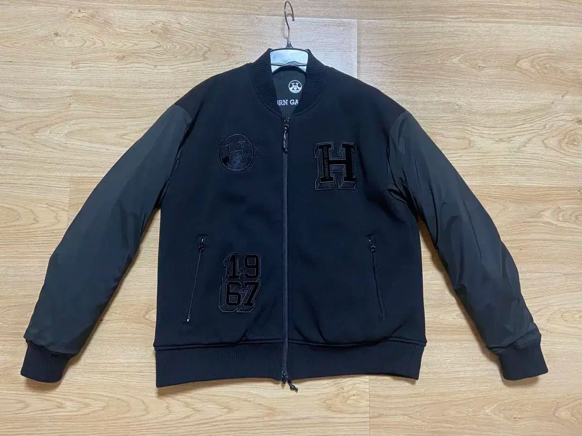 ホンガーメント リバーシブル ブラック ゴルフ ジップアップ 野球ジャケット カーディガン ユニセックス Mサイズ