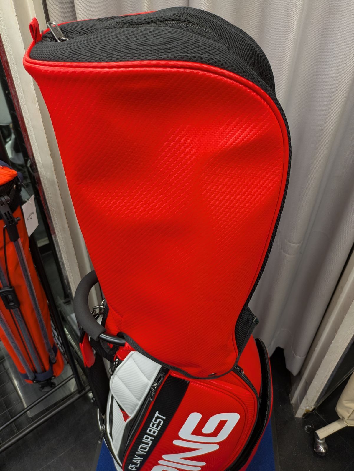 新品未使用品】PING カートキャディバック レッド CB-U2502