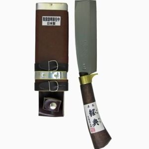 【新品・5営業日で発送】鋼典 鋼付 最高級鞘鉈 顎付 コブ柄 C-20