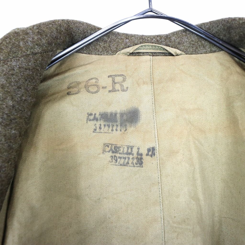 40年代 米軍実物 U.S.ARMY メルトンウール オフィサーオーバーコート  