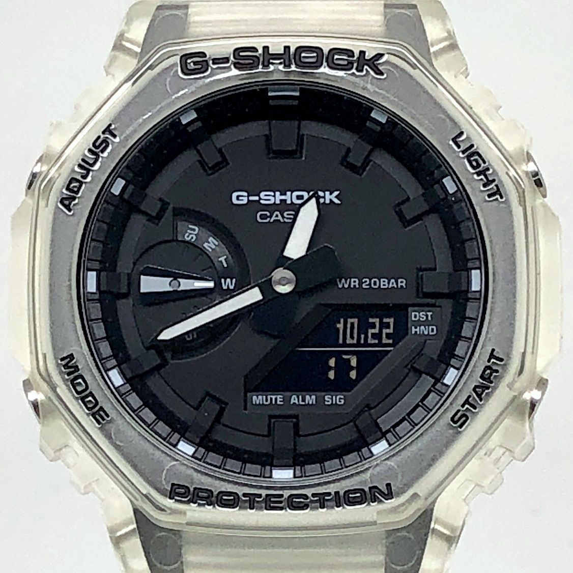 G-SHOCK ジーショック GA-2100SKE-7A Skeleton Series スケルトン オクタゴンケース カシオーク LEDライト 2021年2月発売