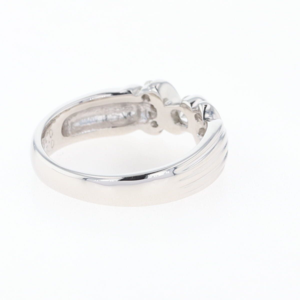 ダイヤモンド デザインリング プラチナ 指輪 メレダイヤ リング 10.5号  