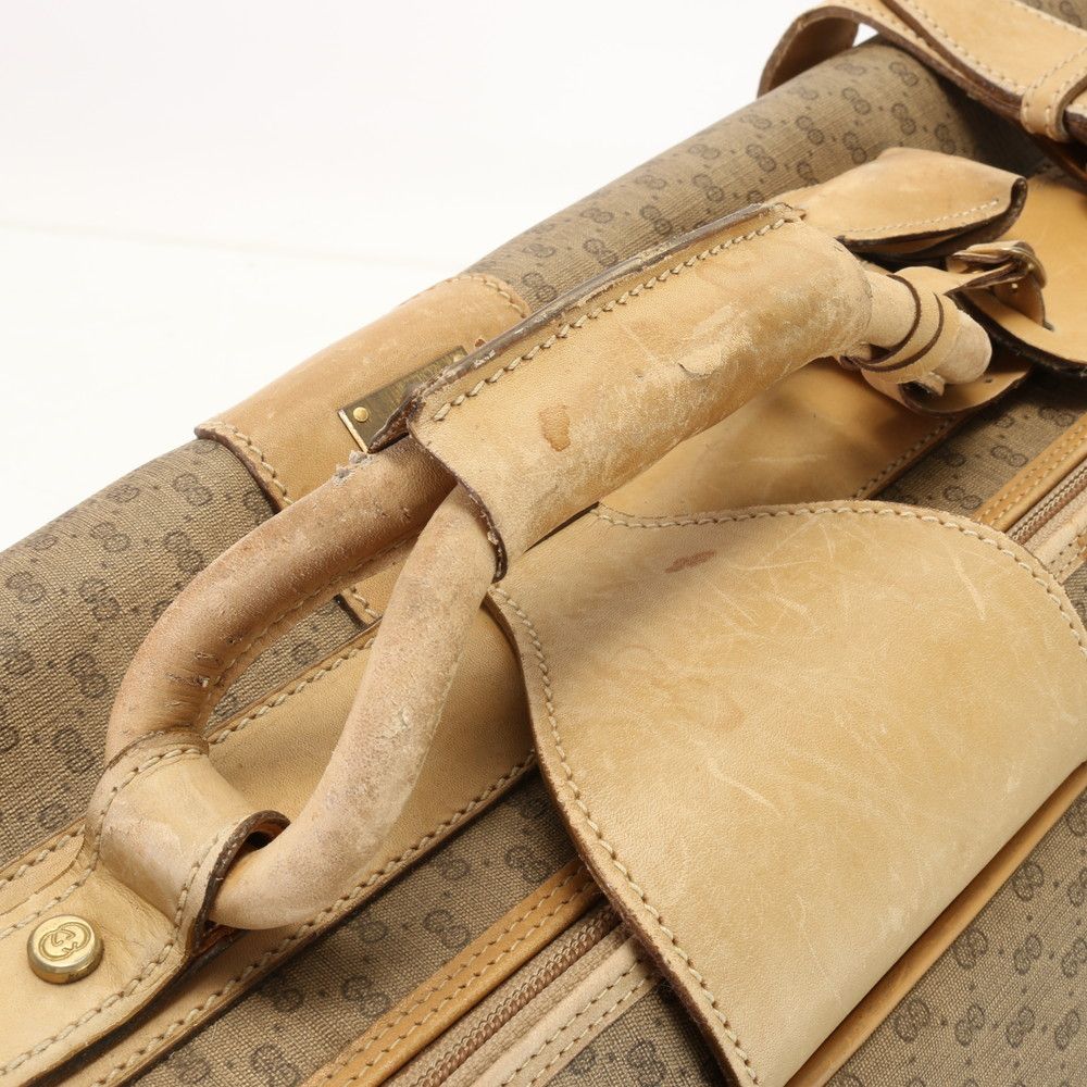 グッチ マイクロGG オールド 010 39 523 70 レザー ボストン バッグ