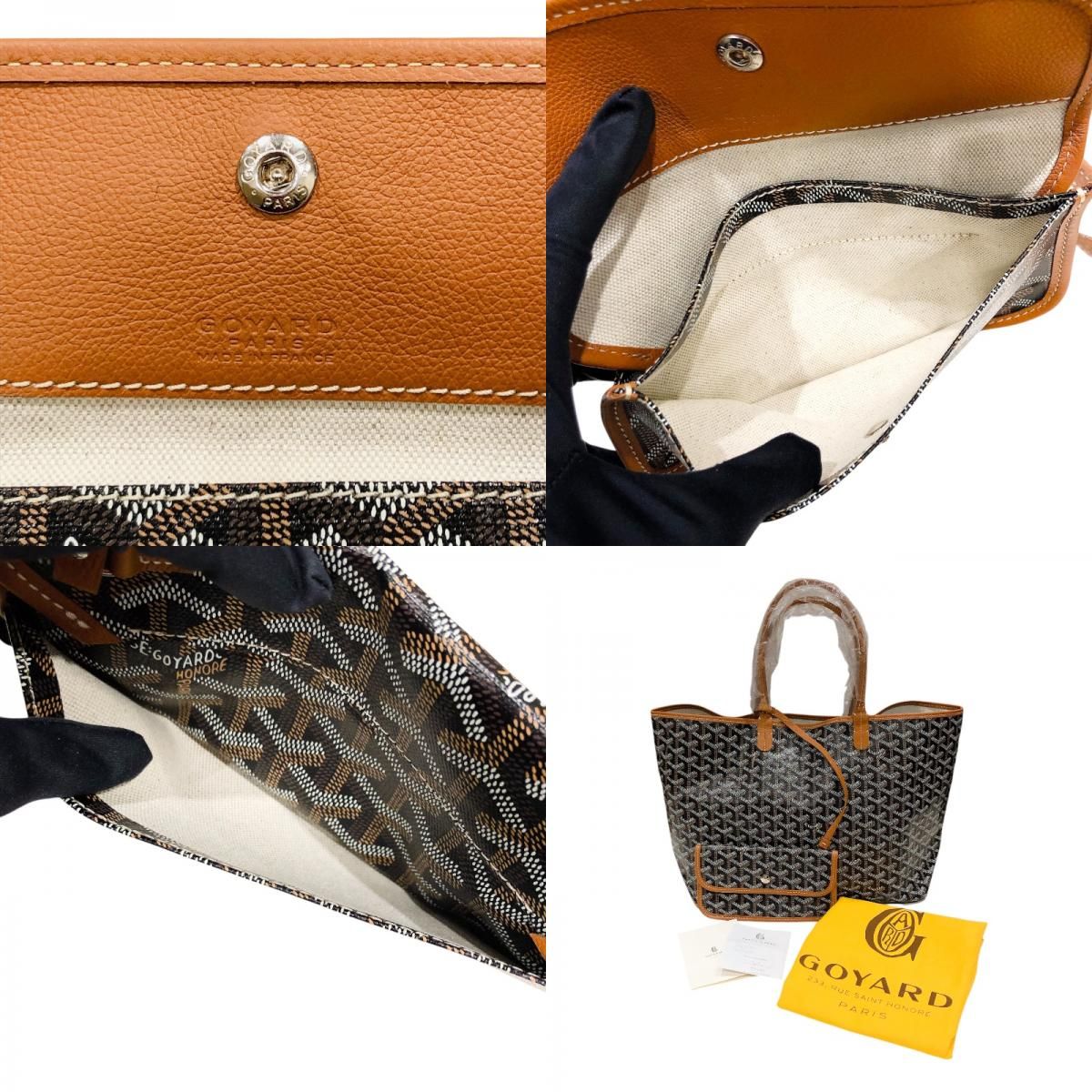 ゴヤール GOYARD サンルイPM ブラウン PVC/レザー レディース ゴヤール GOYARD サンルイPM ブラウン PVC/レザー レディース