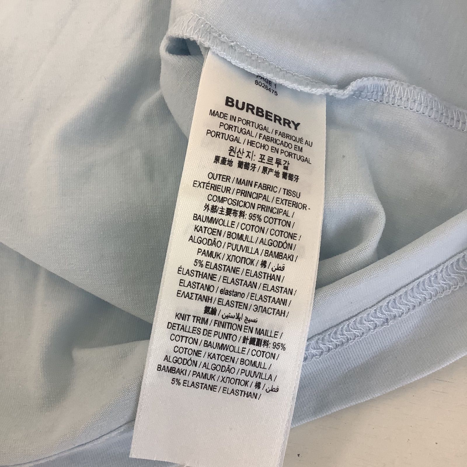 バーバリー　Tシャツ　水色　6Y BURBERRY LONDON バーバリー Tシャツ 半袖 水色 - メルカリ