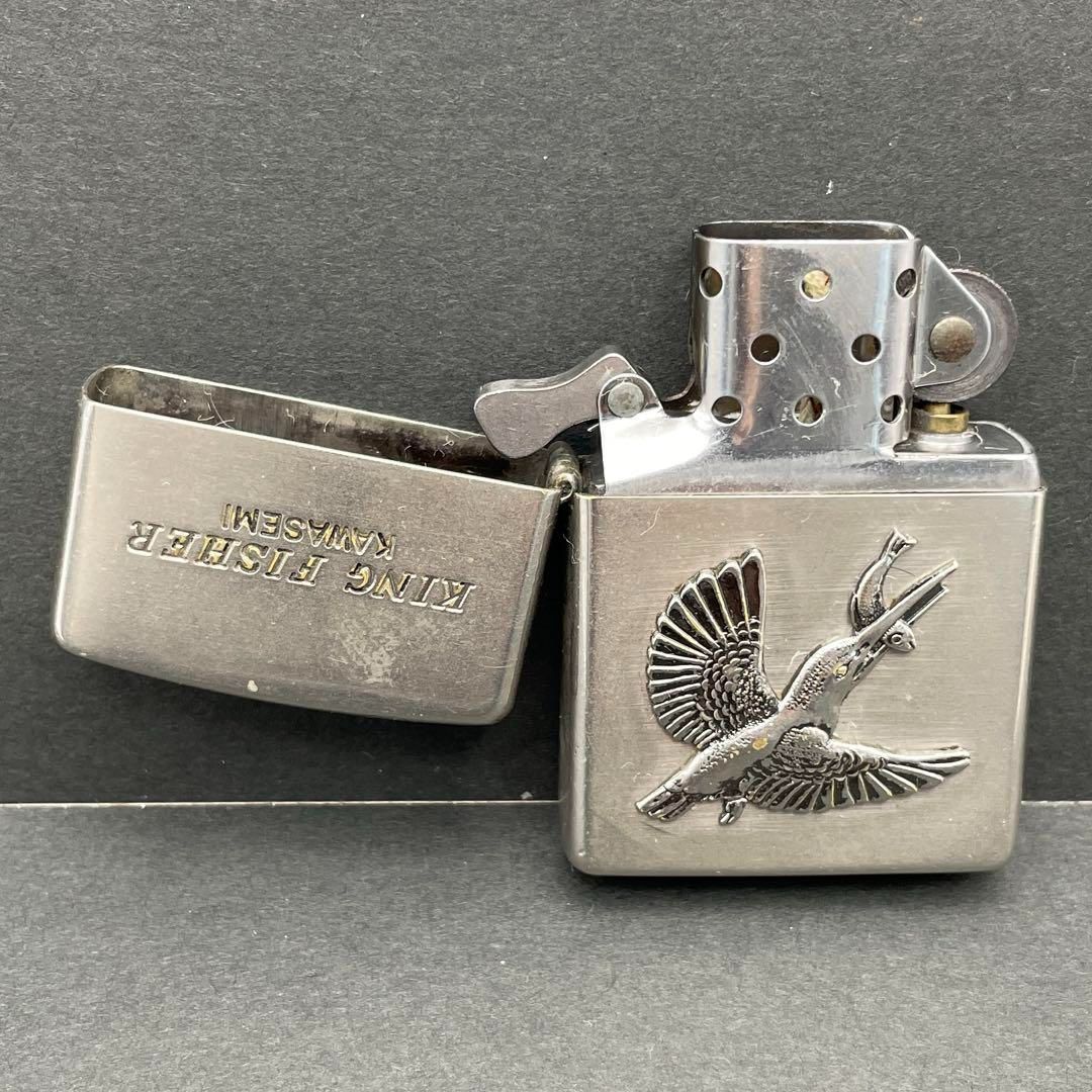 Zippo カワセミ 立体メタル貼り 1996年11月製 KING FISHER KAWASEMI
